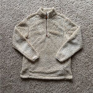 Pink Lily Caramel Sherpa Quarter-Zip